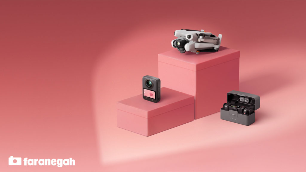 گیمبال و لرزشگیر DJI میکروفون DJI دوربین DJI