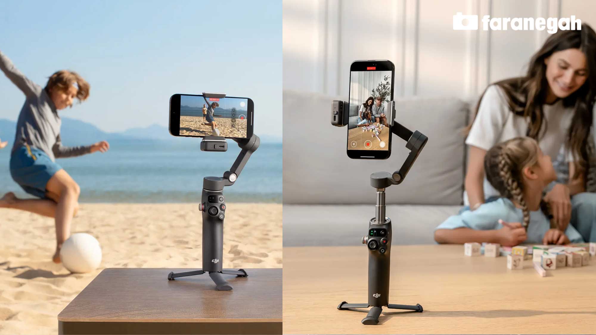 مقایسه گیمبال موبایل دی جی ای DJI Osmo Mobile 8 و گیمبال موبایل دی جی ای DJI Osmo Mobile 7p