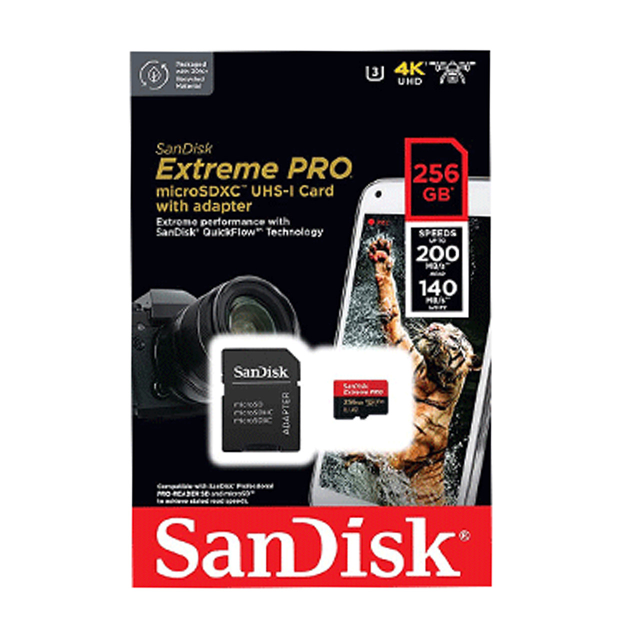کارت حافظه SanDisk Extreme Pro microSD Card 256GB 200M\s - توضیحات