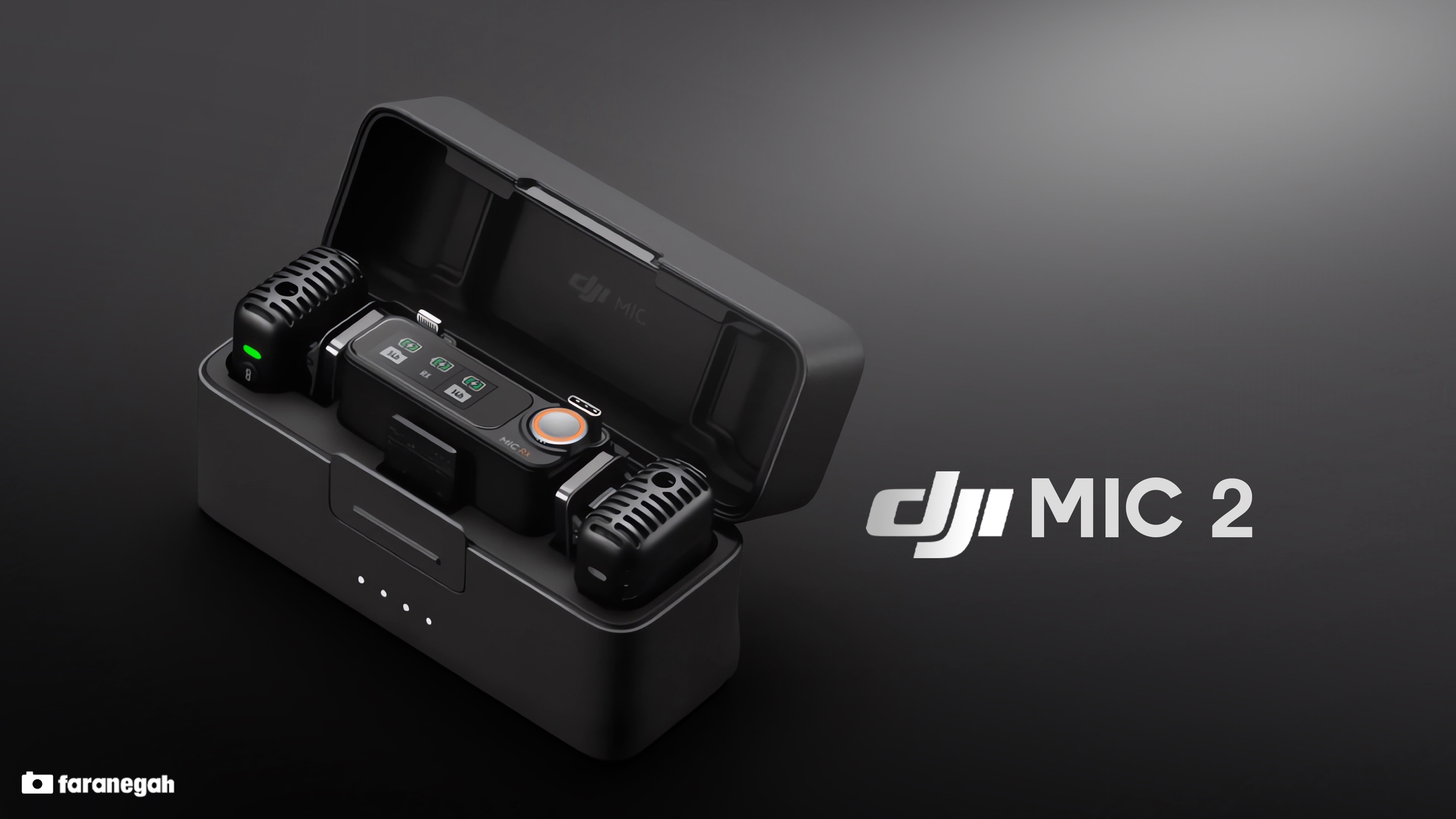 میکروفون دی جی آی (DJI Mic 2 (2 TX + 1 RX + Charging Case