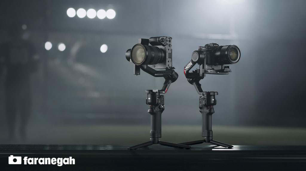 حالت افقی و عمودی گیمبال دوربین دی جی آی DJI RS 4 Gimbal Stabilizer