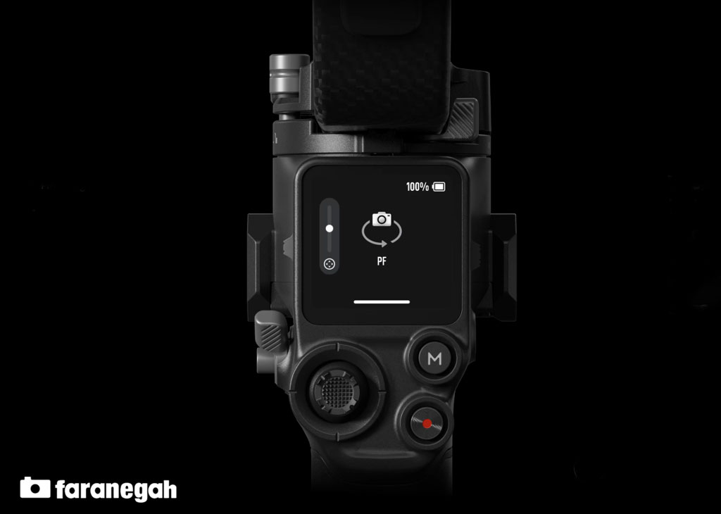 صفحه نمایش گیمبال دوربین آر اس 4 پرو DJI RS4 Pro Gimbal Stabilizer