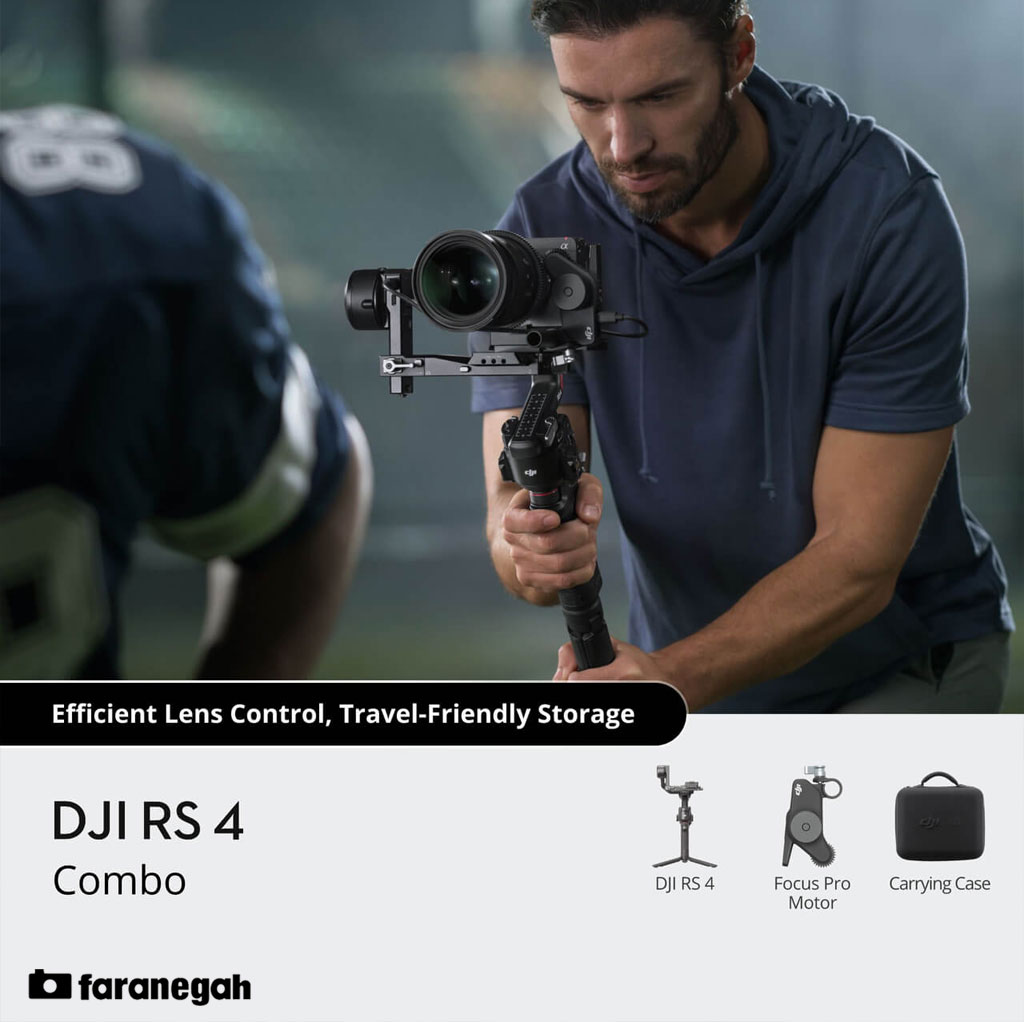گیمبال دوربین آر اس 4 کمبو DJI RS4 Gimbal Stabilizer Combo