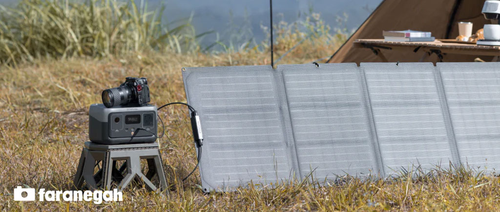 ذخیره کننده انرژی EcoFlow RIVER 2 Max Portable Power Station و شارژ با انرژی خورشیدی