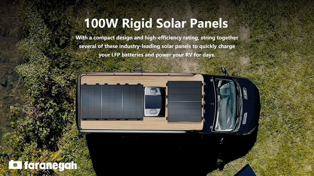 پنل خورشیدی EcoFlow 100W Rigid Solar Panel