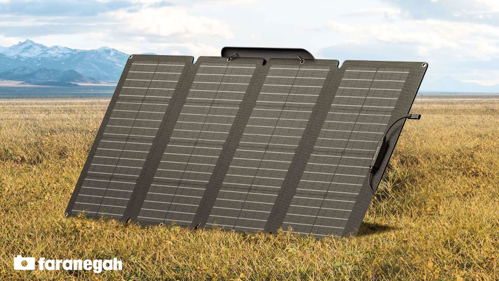 پنل خورشیدی پرتابل اکوفلو EcoFlow 160W Portable Solar Panel در تبیبت