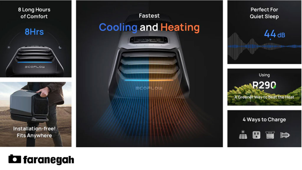 کولر قابل حمل EcoFlow WAVE 2