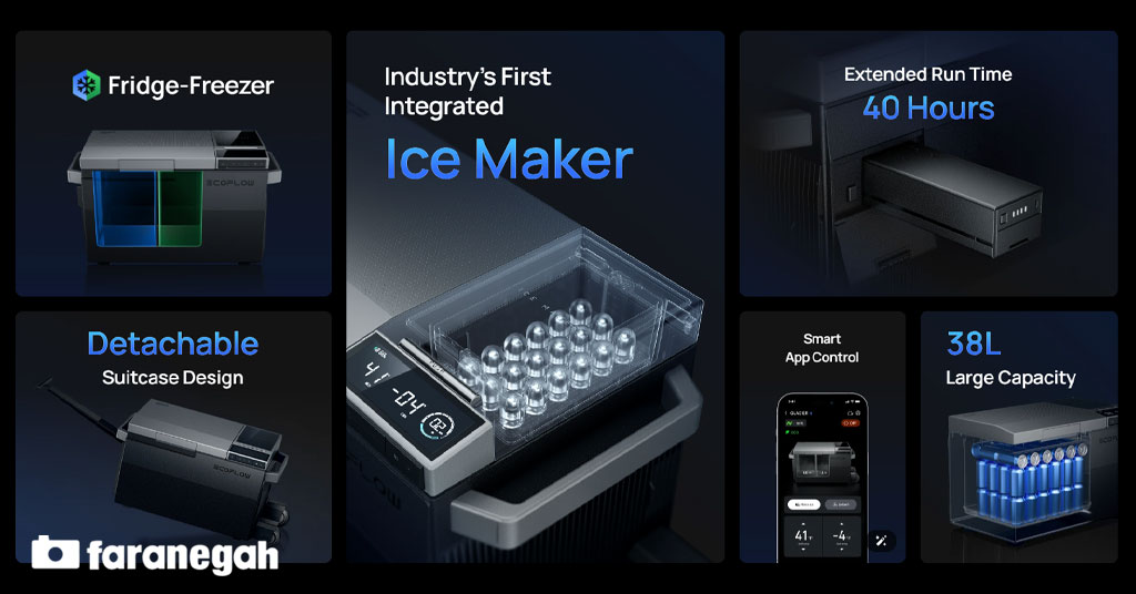 یخچال قابل حمل EcoFlow GLACIER Portable Refrigerator