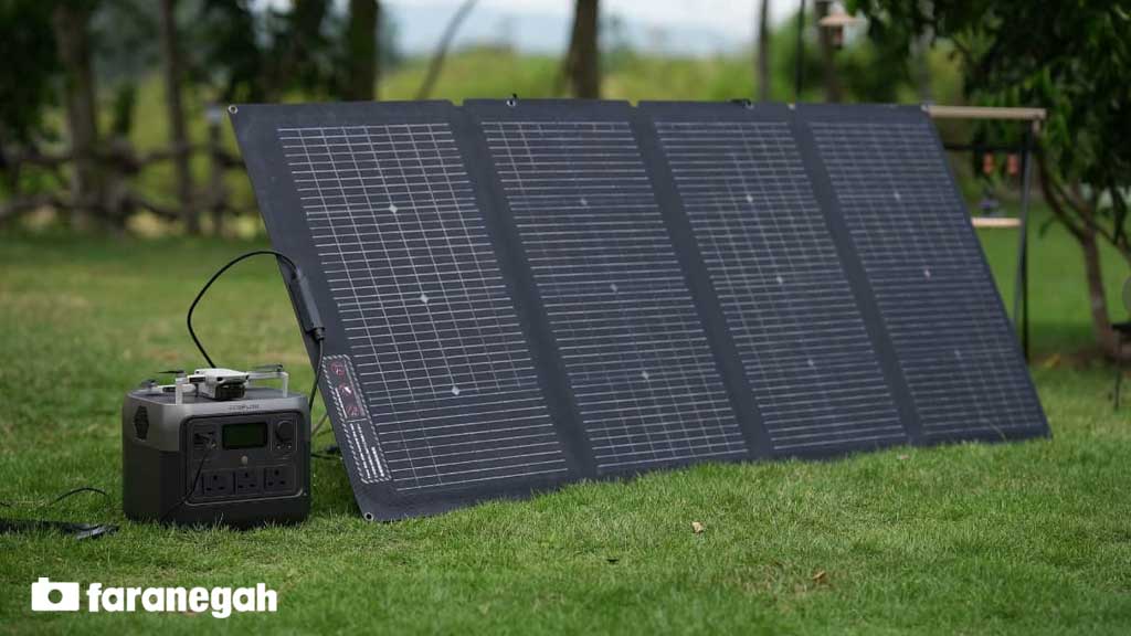 منبع برق قابل حمل اکو فلو پنل خورشیدی EcoFlow