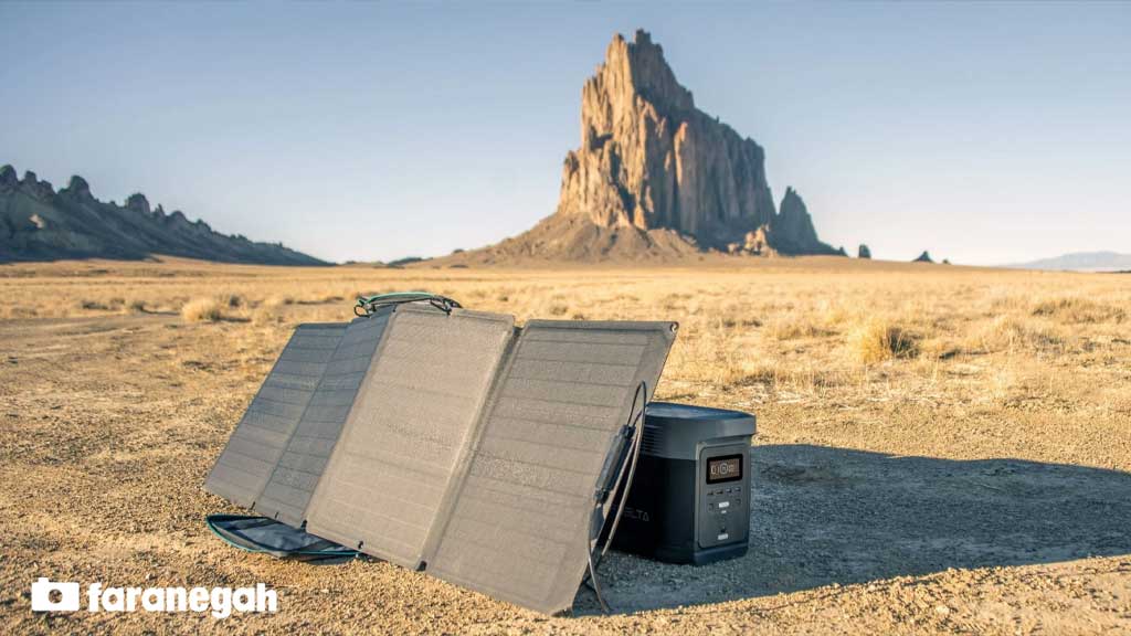 منبع برق قابل حمل اکو فلو پنل خورشیدی EcoFlow