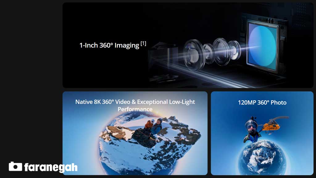 دوربین 360 دی‌جی‌آی DJI osmo 360 adventure combo